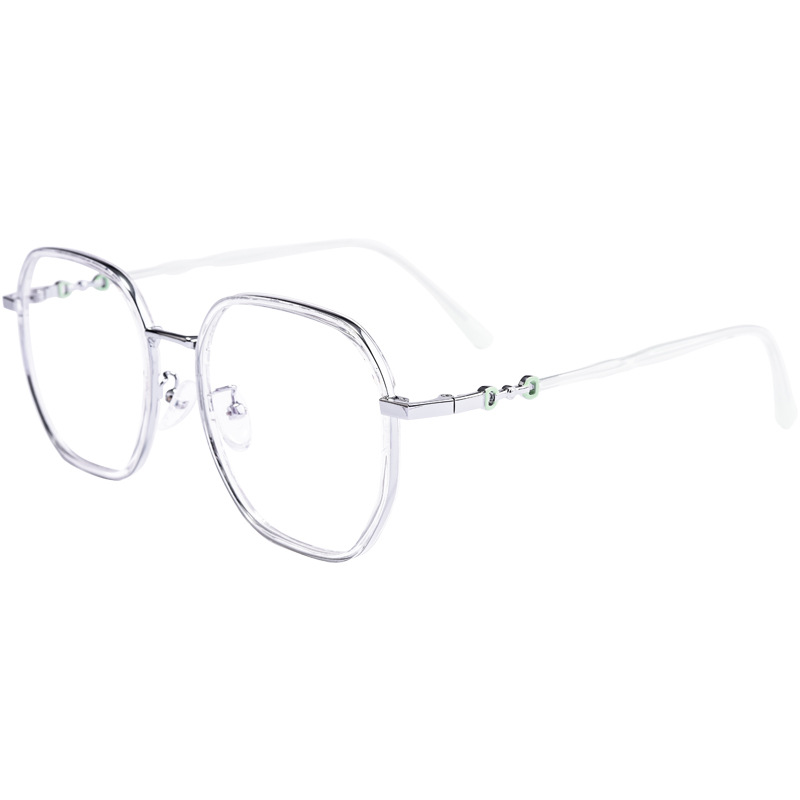 AD5017復古金膠鏡框女裝飾鏡架超輕眼鏡架近視網(wǎng)紅透明大框眼鏡框